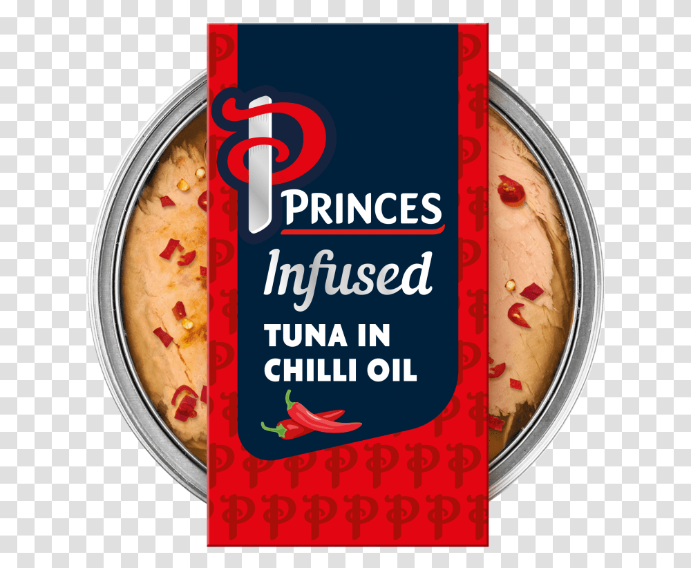 Princes Infused Tuna In Chilli Oil, Label, Food, Advertisement Transparent Png