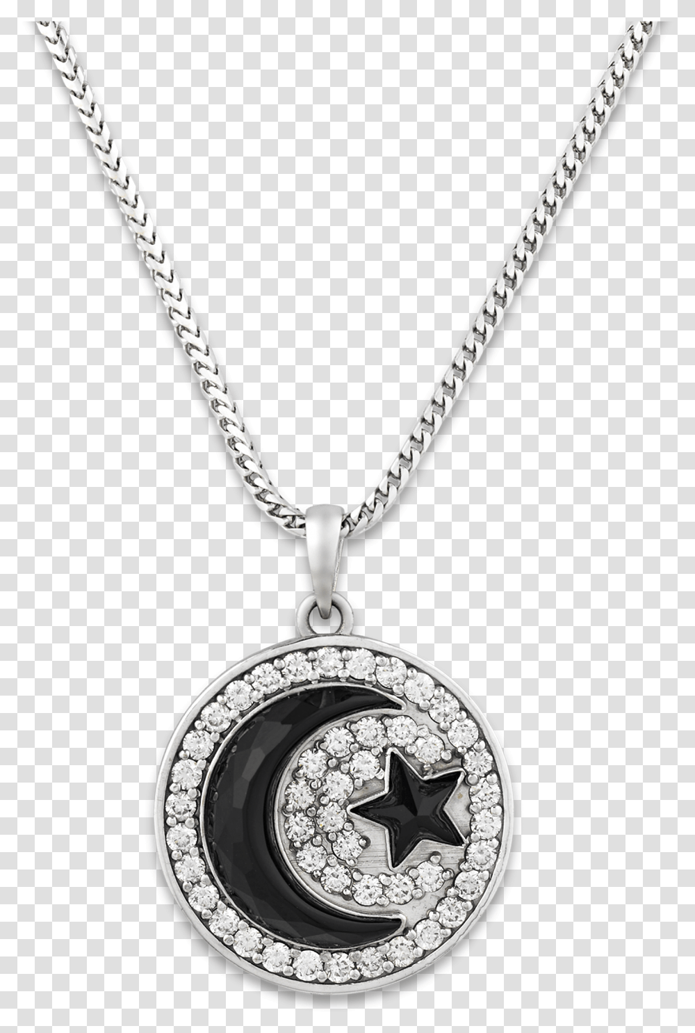 Princes Onyx Crescent Moon Pendant Locket, Jewelry, Accessories, Accessory, Necklace Transparent Png