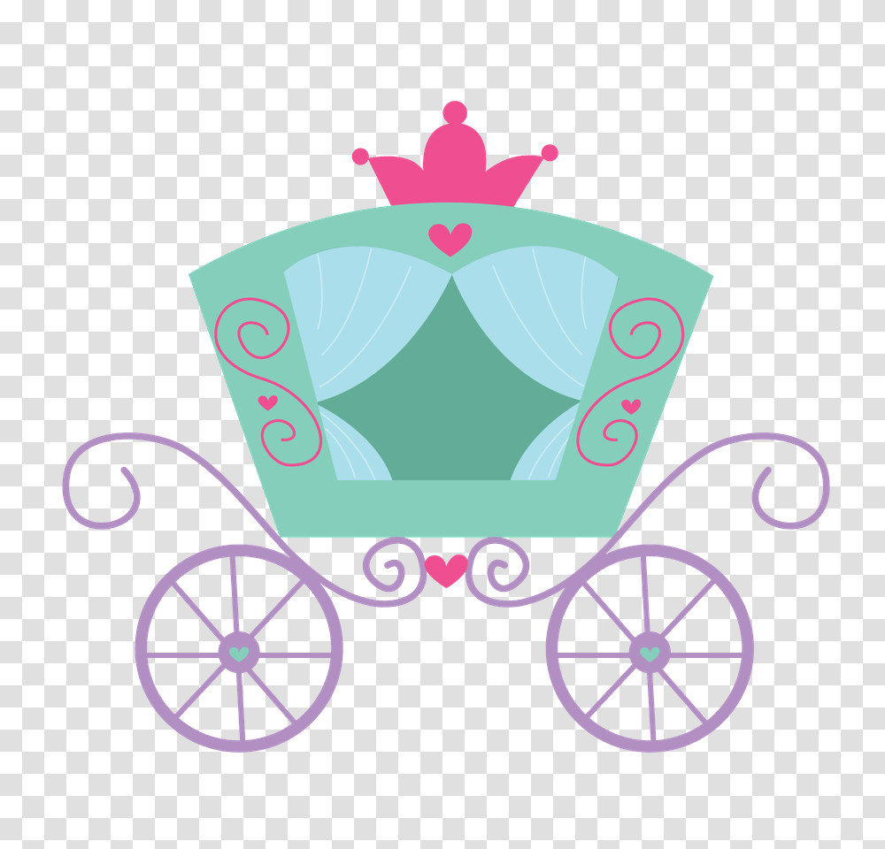 Princesas E Fadas, Carriage, Vehicle, Transportation, Wagon Transparent Png