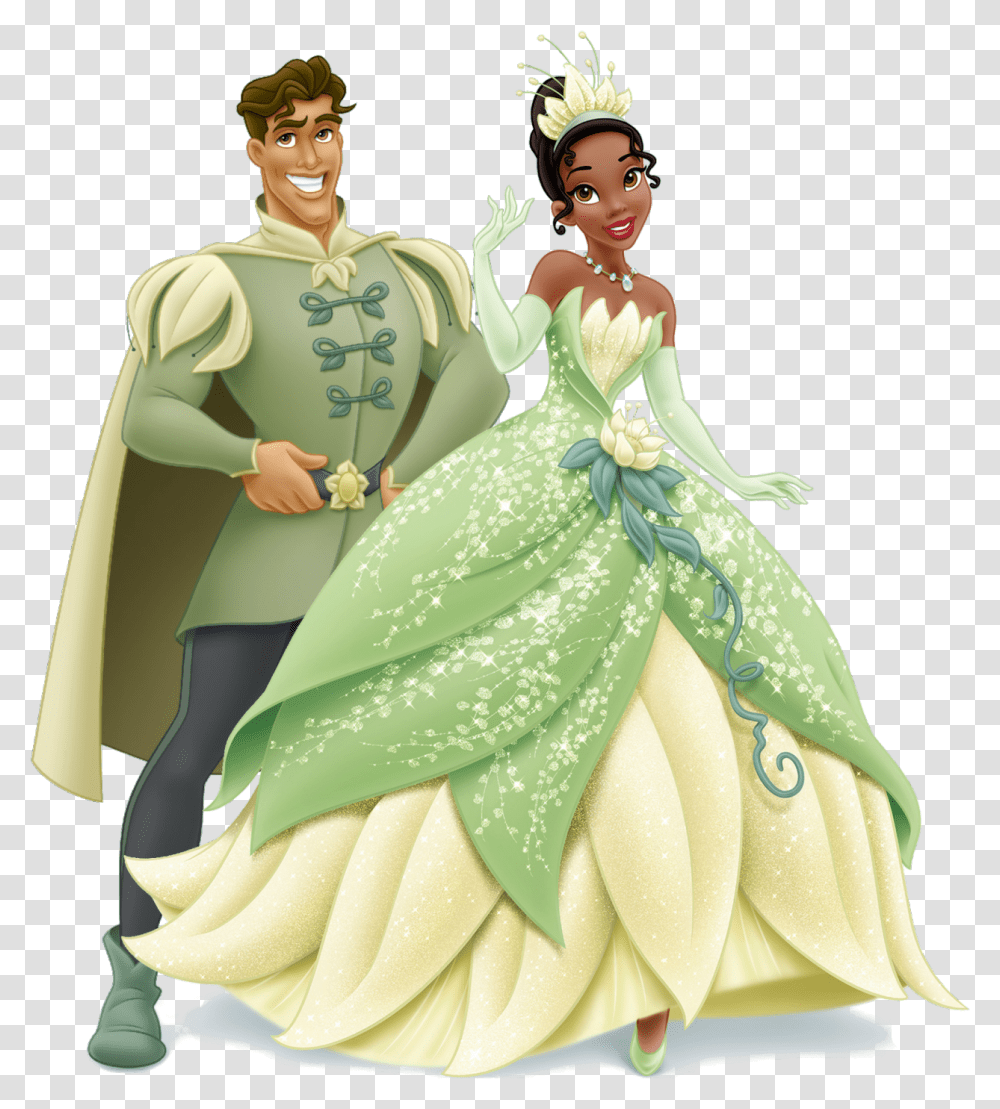 Princess And The Frog Prince, Figurine, Fashion, Person Transparent Png