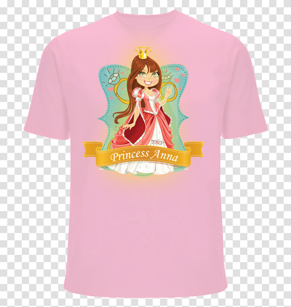 Princess Anna Girl T Shirt, Clothing, Apparel, T-Shirt, Plant Transparent Png