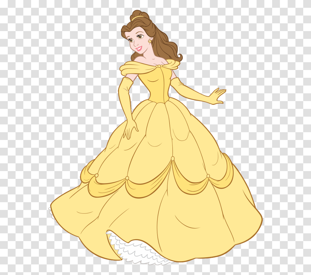 Princess Belle Free Vector, Person, Female, Gown Transparent Png