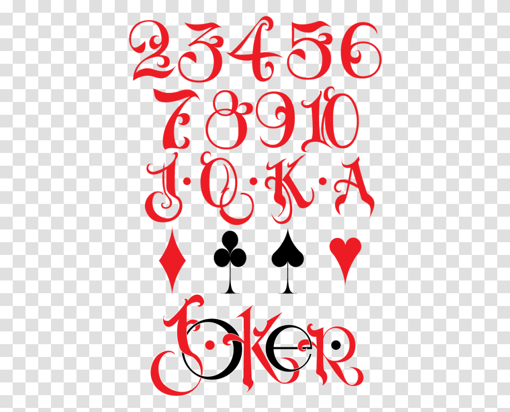 Princess Bride Playing Card Deck Suit Lettering Poker Card Font, Alphabet, Poster, Advertisement Transparent Png