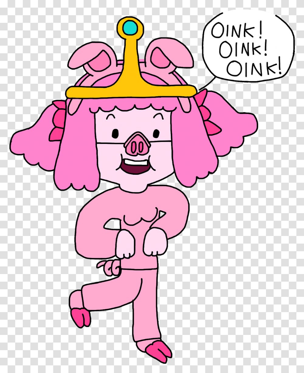 Princess Bubblegum In A Pig Costume Cartoon, Performer, Person, Poster Transparent Png