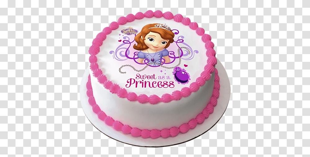 Princess Cake Round Sofia Cake, Birthday Cake, Dessert, Food Transparent Png