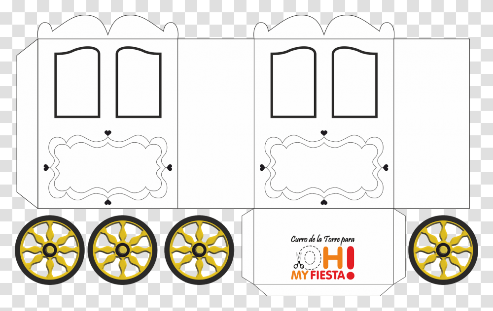 Princess Carriage Shaped Box Circle, Wheel, Machine, Spoke Transparent Png