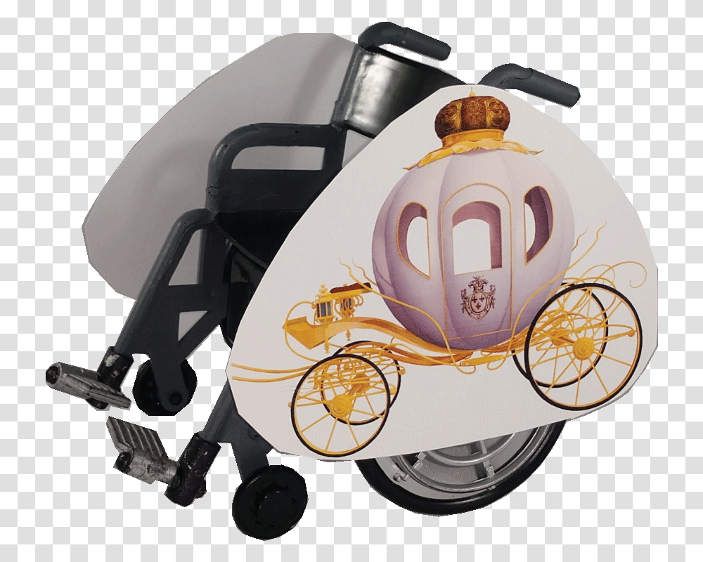 Princess Carriage Wheelchair Costume Childquots Cart, Helmet, Hardhat, Alloy Wheel Transparent Png
