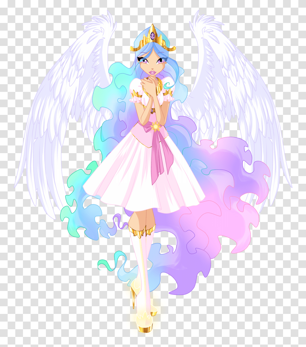 Princess Celestia Looks Like Winx Club Wallpaper Princess Celestia Winx, Angel, Archangel Transparent Png