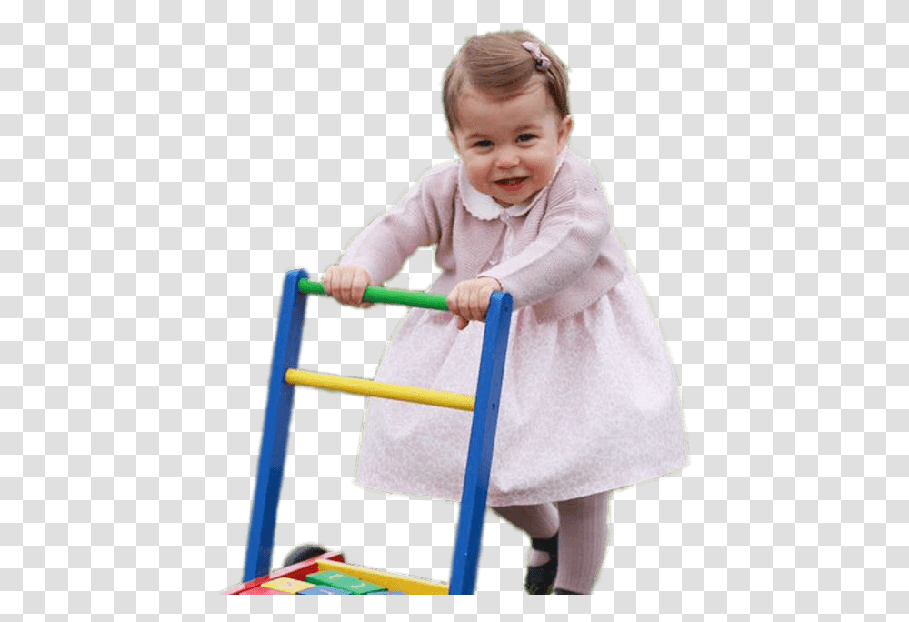 Princess Charlotte With Baby Walker Princess Charlotte Baby, Person, Face, Portrait Transparent Png