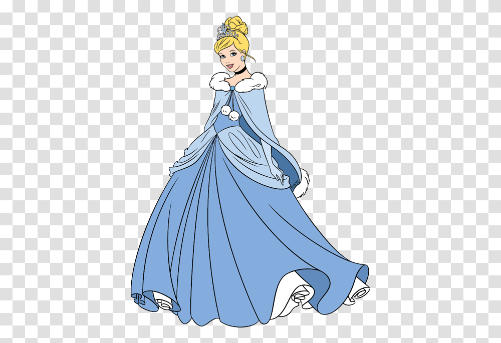 Princess Cinderella Blue Dress Clipart, Apparel, Fashion, Cloak Transparent Png