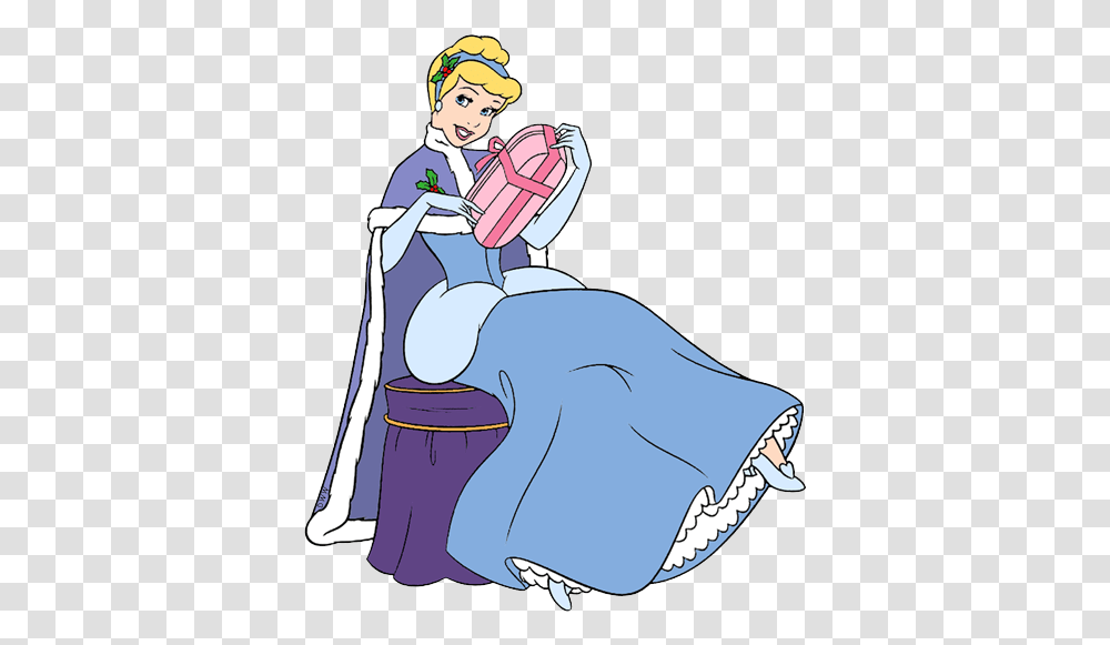 Princess Cinderella Clipart Disney Princess Christmas Cinderella, Comics, Book, Manga, Magician Transparent Png