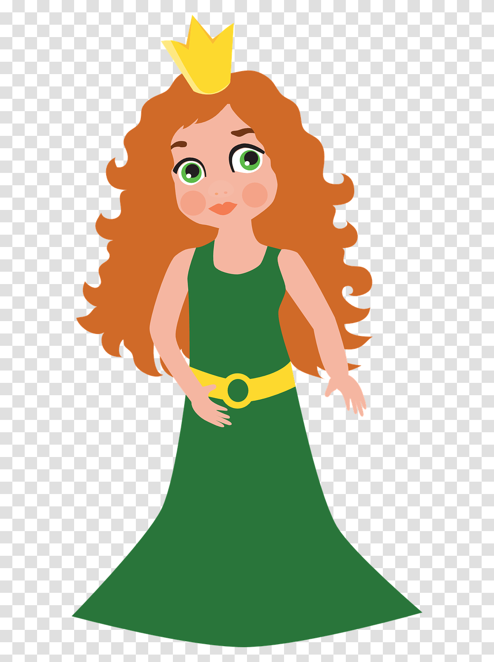 Princess Clipart Green, Face, Person, Elf, Female Transparent Png