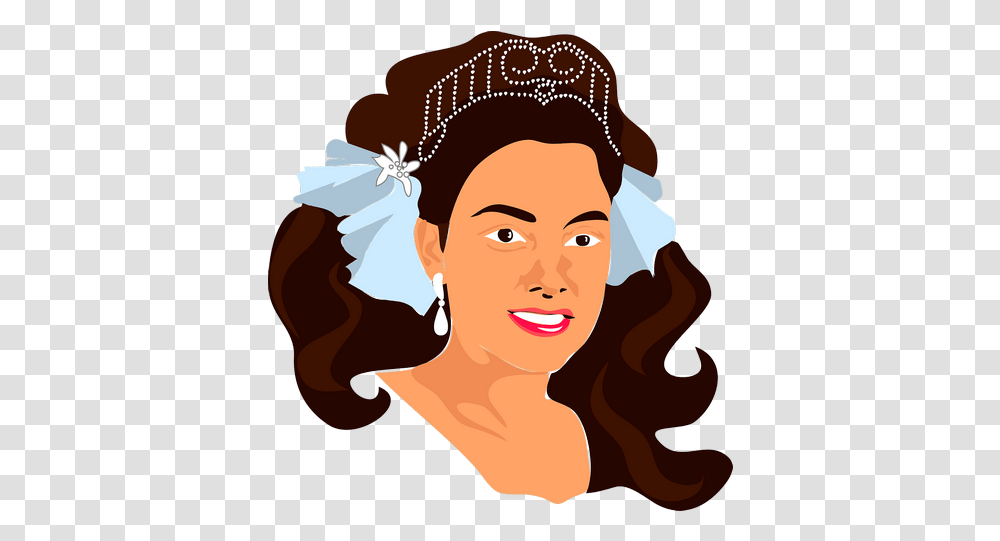 Princess Crown Face Hair Lady Images - Free Clip Art, Person, Human, Outdoors, Nature Transparent Png