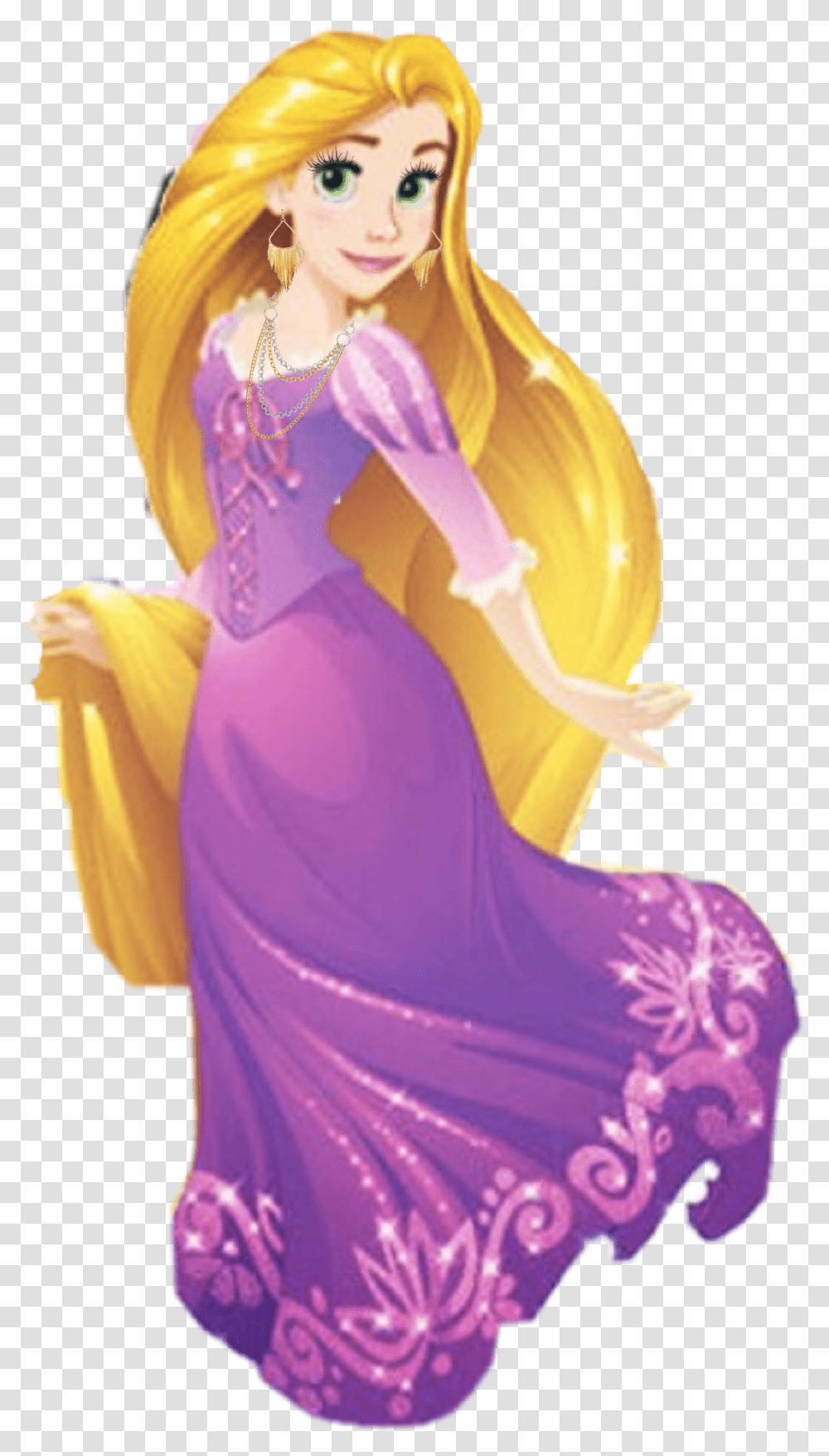 Princess Cute Pretty Makeup Rapunzel Tangled Rapunzel Princess, Figurine, Barbie, Doll, Toy Transparent Png