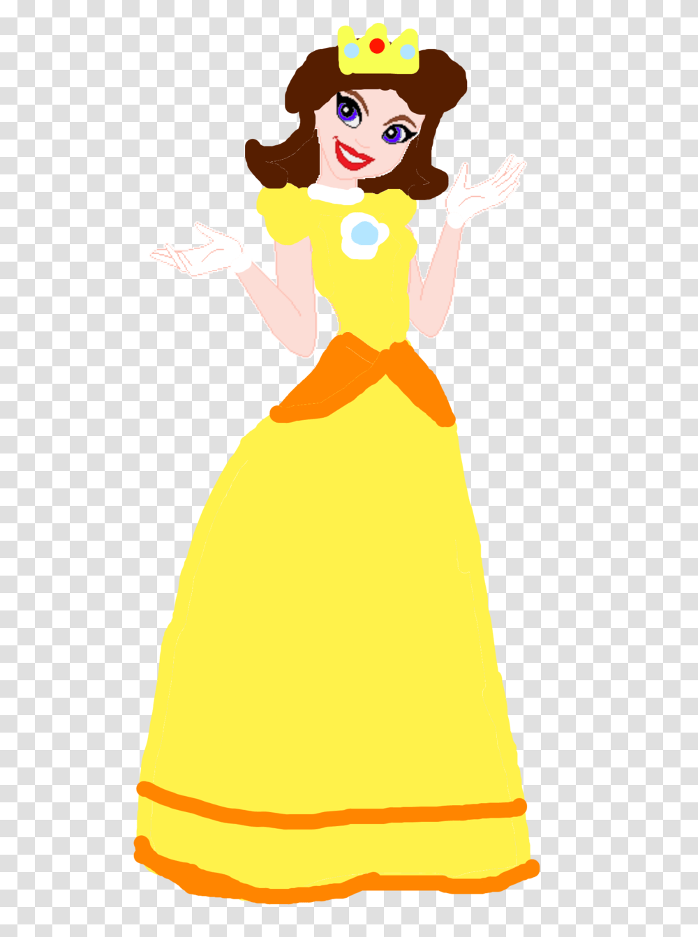 Princess Daisy In Dc Superhero Girls Style, Dress, Female, Person Transparent Png