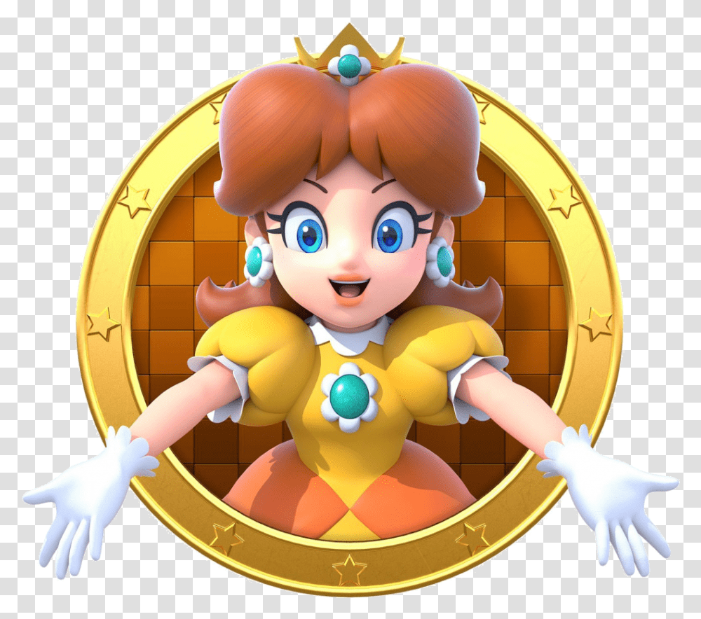 Princess Daisy Super Mario Party, Toy, Doll Transparent Png