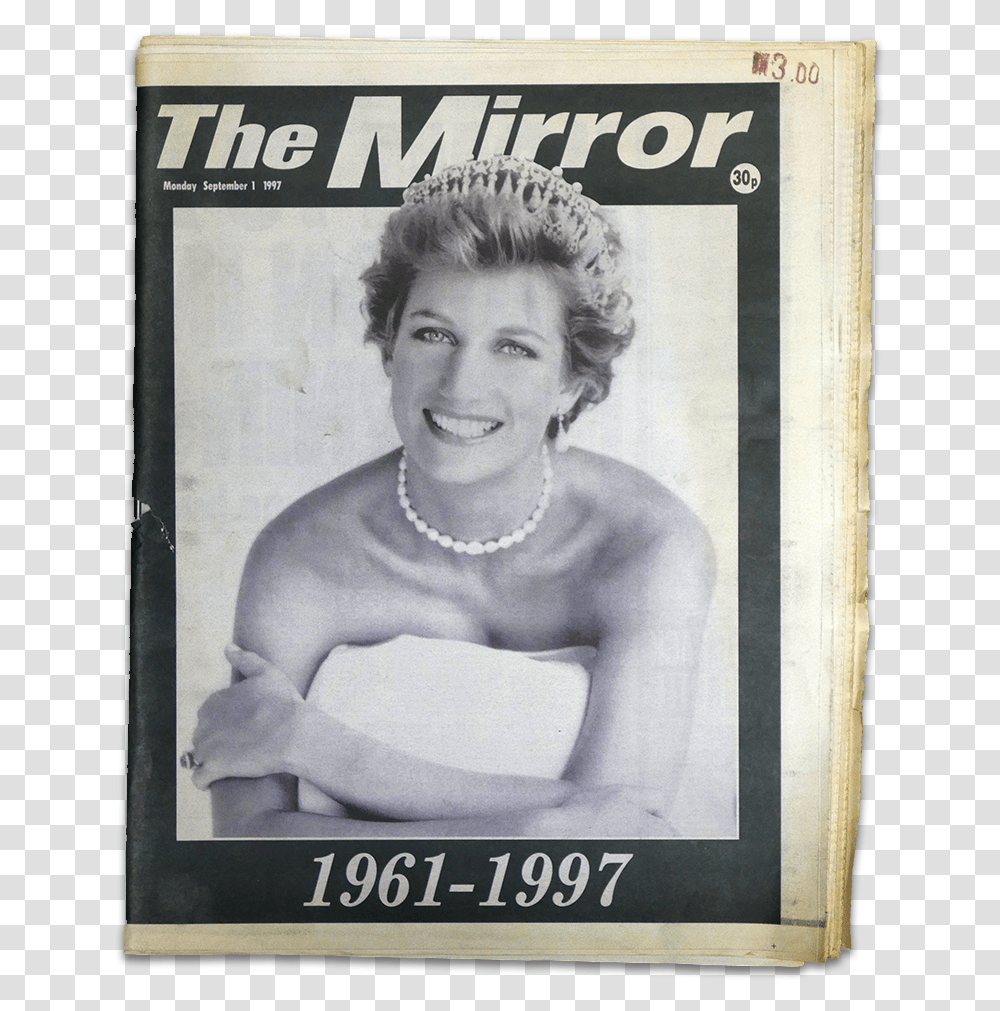 Princess Diana Daily Mirror, Poster, Advertisement, Person Transparent Png
