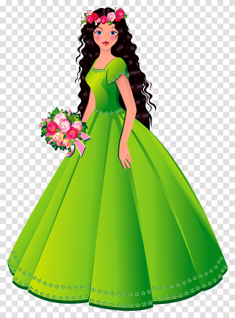 Princess Dresses Clipart Disney Princess Barbie Cartoon, Apparel, Female, Woman Transparent Png