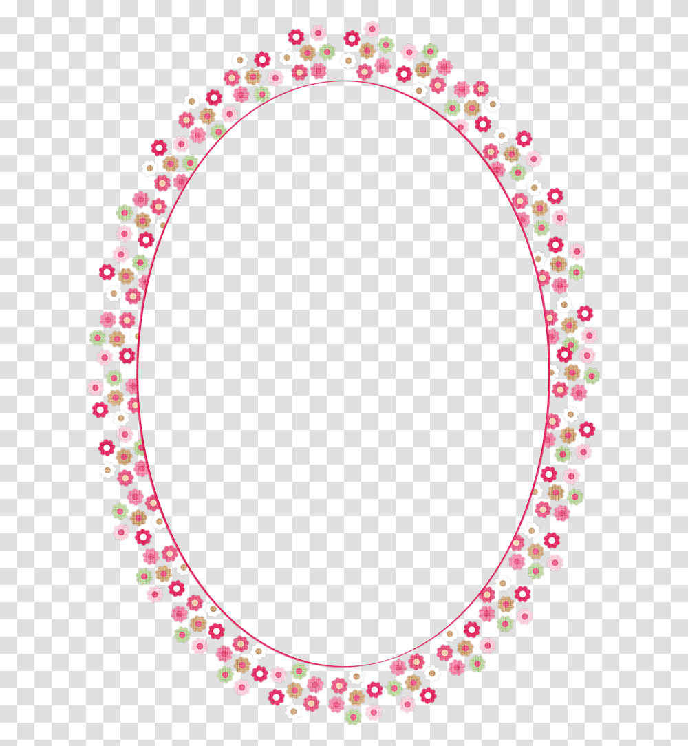 Princess Frame Clipart Oval Flower Border Transparent Png