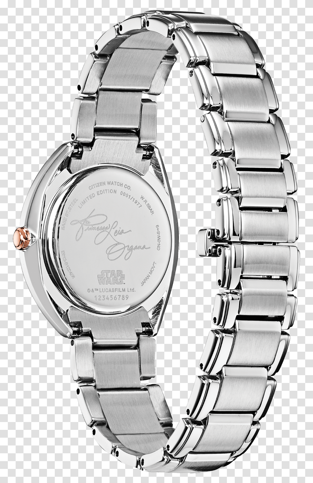 Princess Leia Back View Analog Watch, Wristwatch, Digital Watch Transparent Png