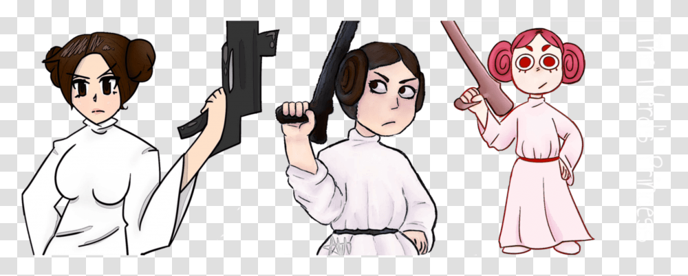 Princess Leia Clipart Cartoon, Person, Duel, Poster, People Transparent Png