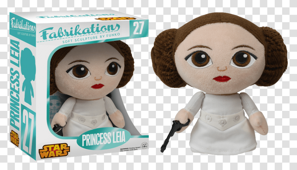Princess Leia Fab Plush Fabrikations Star Wars, Doll, Toy Transparent Png