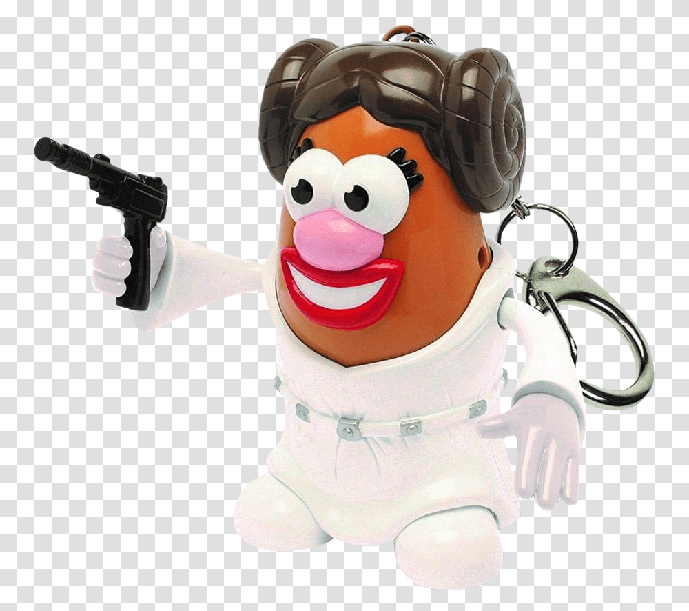 Princess Leia Poptaters 2 Keychain Mr Potato Head Star Wars, Weapon, Weaponry, Gun, Toy Transparent Png