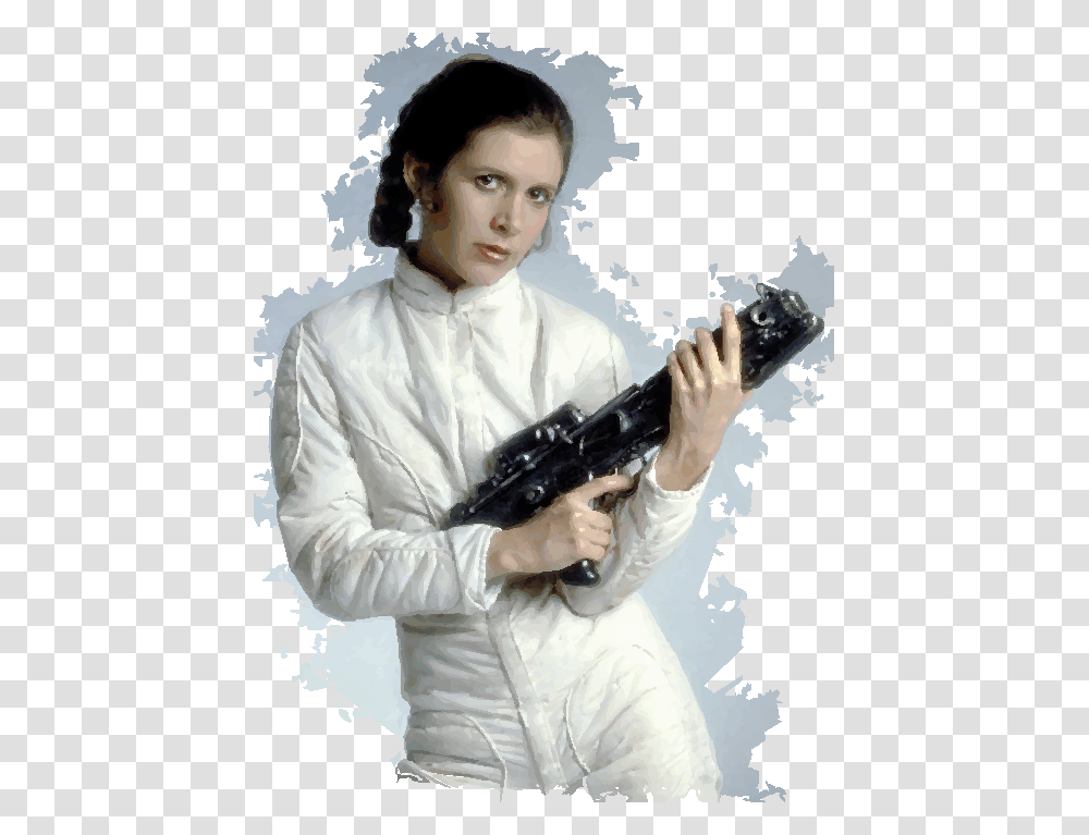 Princess Leia Princess Leia Star Wars, Person, Gun, Weapon Transparent Png