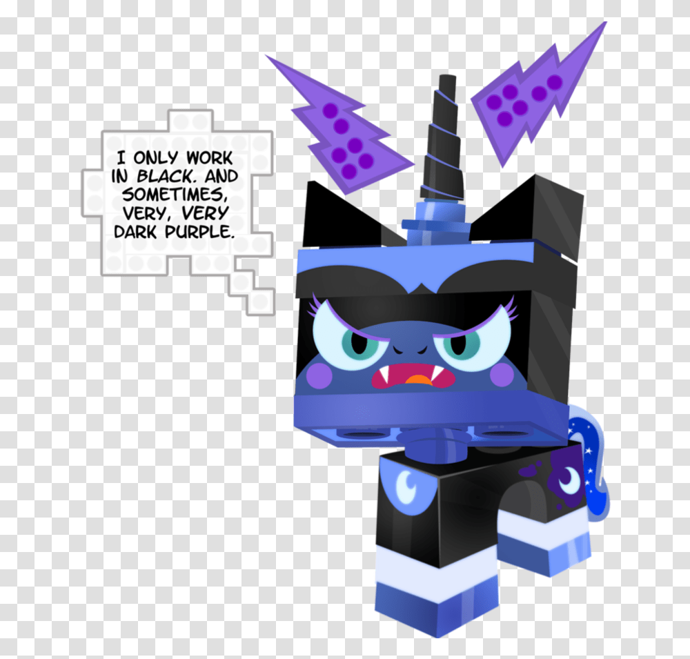 Princess Luna Kitty 2 By Pixelkitties D7 Lego Movie Purple Cat, Apparel, Party Hat Transparent Png