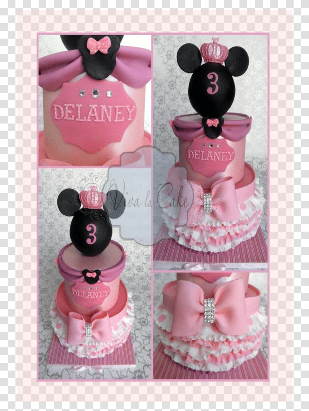 Princess Minnie Mouse On Cake Central, Dessert, Food, Apparel Transparent Png