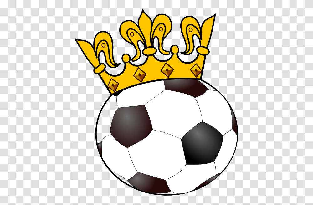Princess Of The Soccer Pitch Soccer Ball With Crown Clip Art, Football, Team Sport, Sports, Volleyball Transparent Png