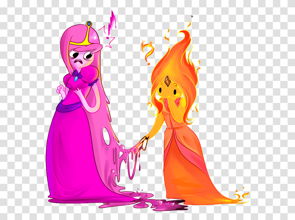 Princess Peach Clipart Adventure Time Bubblegum X Flame Princess, Person, Clothing, Performer, Hand Transparent Png