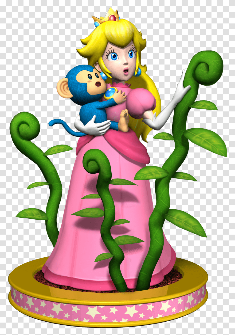 Princess Peach Clipart Mario Party Download, Birthday Cake, Food, Animal Transparent Png