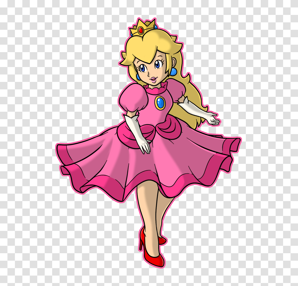 Princess Peach, Costume, Girl, Female, Horse Transparent Png