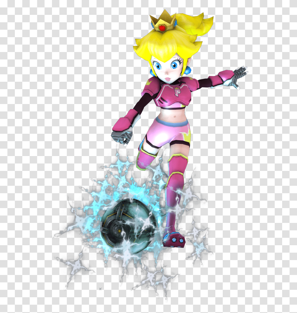 Princess Peach Mario Strikers Charged Charged Football, Poster, Advertisement Transparent Png