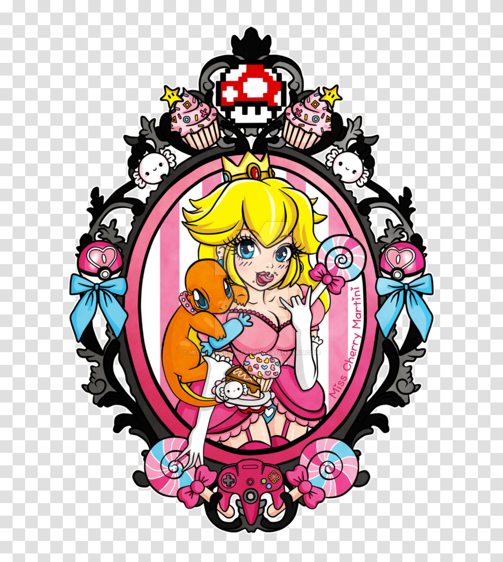 Princess Peach Pokemon Tattoo, Doodle, Drawing Transparent Png