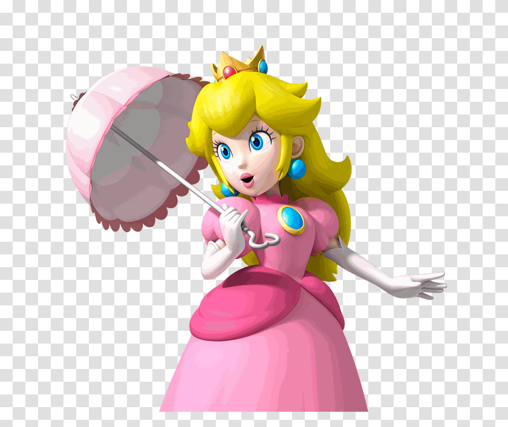 Princess Peach, Toy, Doll, Figurine, Rattle Transparent Png
