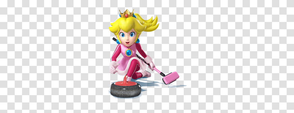 Princess Peach, Toy, Person, Human, Curling Transparent Png