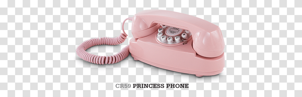 Princess Phone Vintage Phones Tub Crosley Princess Phone, Electronics, Dial Telephone Transparent Png