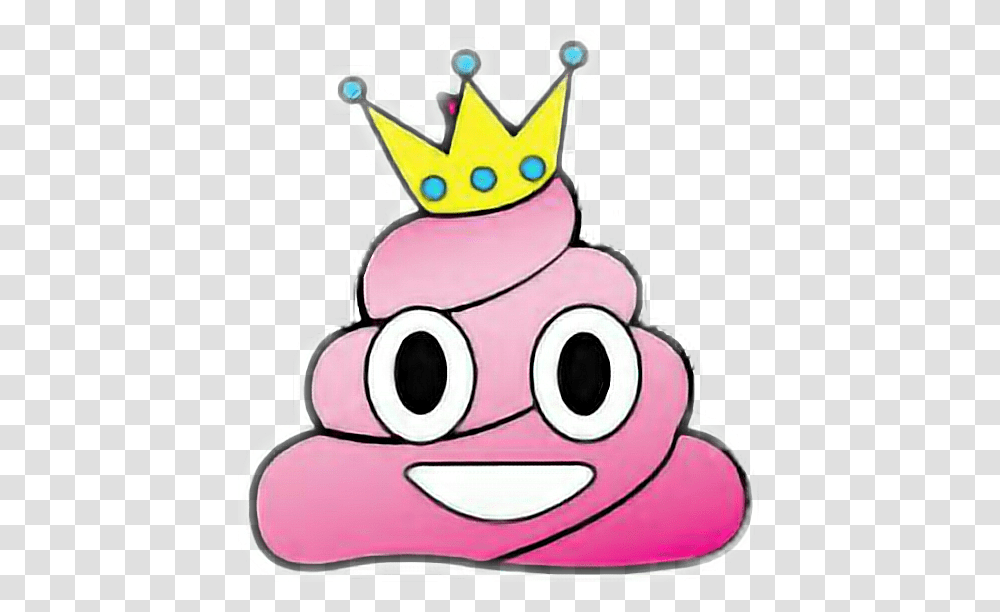 Princess Poo Princesspoo Pink Emojisticker Emoji Poop, Outdoors, Cake, Dessert, Food Transparent Png