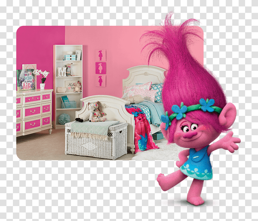 Princess Poppy Dress Poppy Trolls Costume, Room, Indoors, Nursery, Furniture Transparent Png