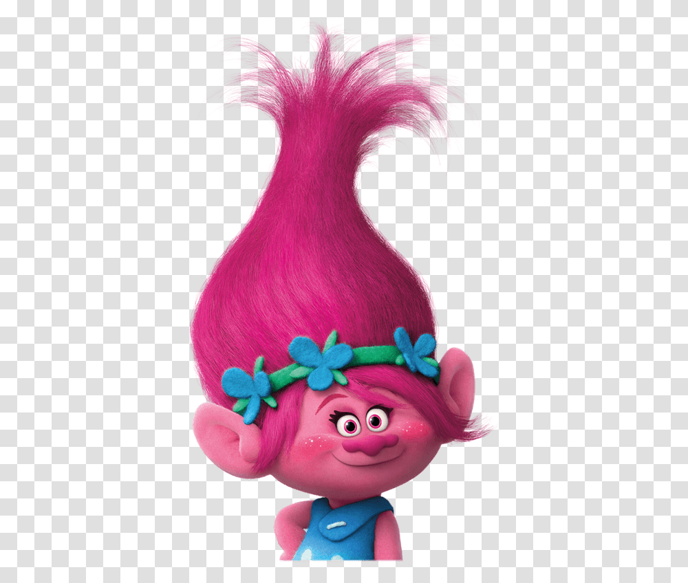 Princess Poppy Trolls Pink, Apparel, Figurine, Hat Transparent Png