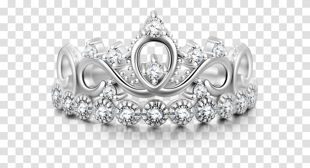Princess Rings Soufeel Crown Silver Crown Free, Accessories, Accessory, Jewelry, Diamond Transparent Png