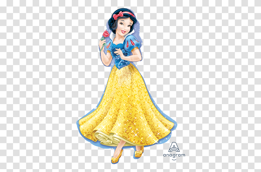Princess Snow White Supershape Balloon Disney Princess Art Snow White, Clothing, Apparel, Dress, Female Transparent Png