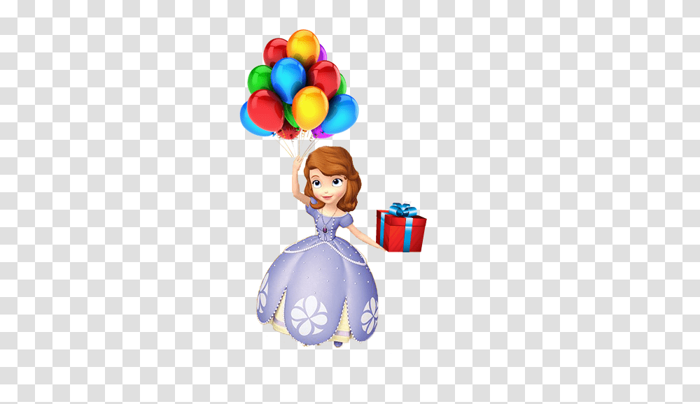 Princess Sofia Clipart, Balloon, Person, Human, Doll Transparent Png