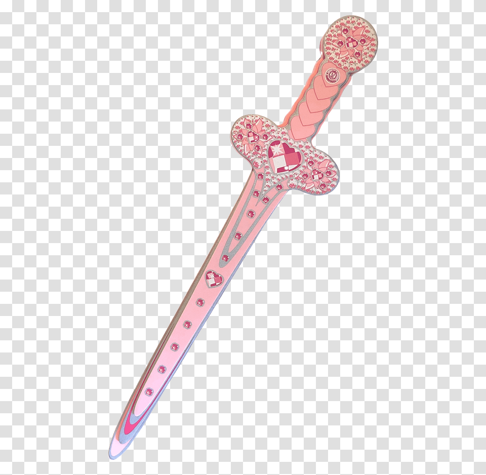 Princess Sword Diamond Heart Marking Tools, Blade, Weapon, Weaponry, Scissors Transparent Png