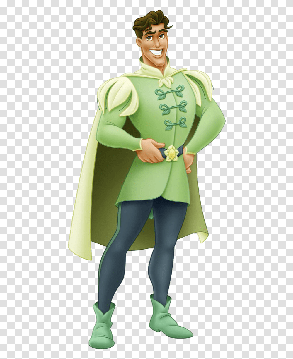 Princess Tiana And Prince Naveen Costumes Download Prince Naveen, Cape, Elf, Green Transparent Png