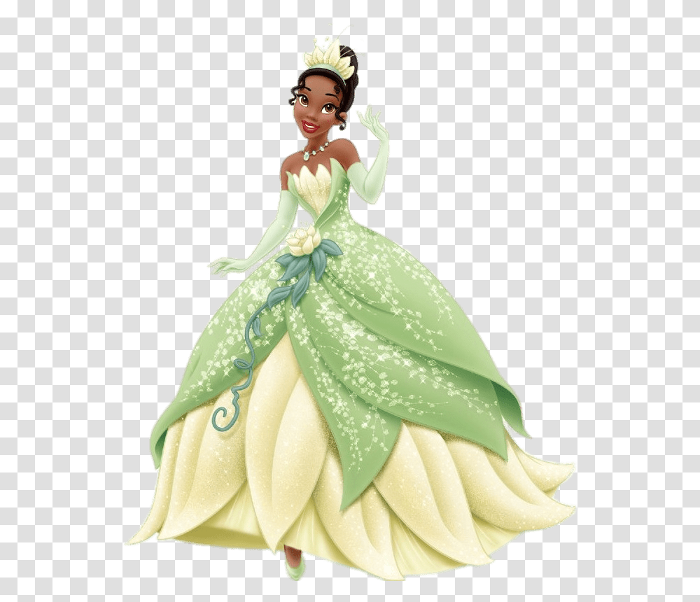 Princess Tiana Clipart Download Tiana Disney Princess, Apparel, Figurine, Female Transparent Png