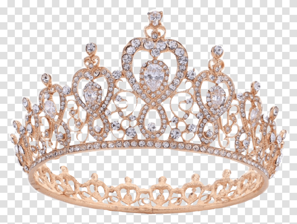Princess Tiara Gold Tiara, Chandelier, Lamp, Jewelry, Accessories Transparent Png