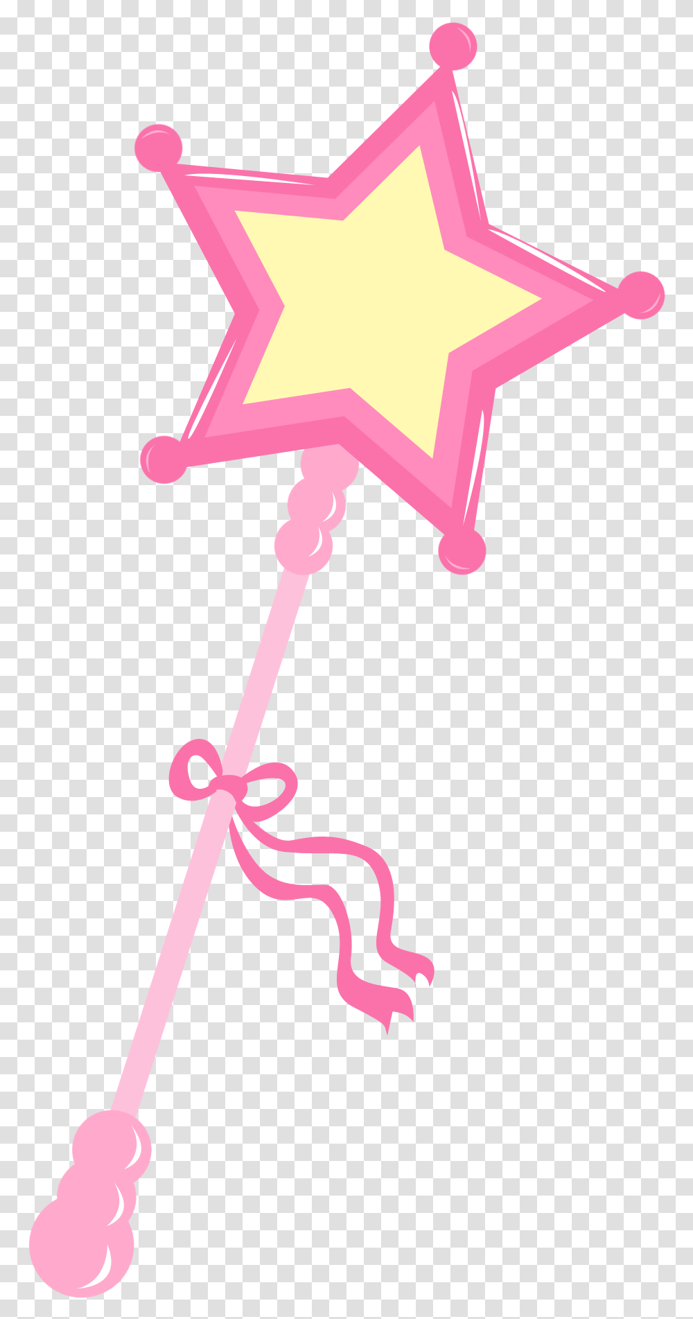 Princess Wand Clipart, Cross, Rattle, Star Symbol Transparent Png